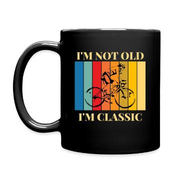 Je ne suis pas vieux, je suis un vélo classique - Mug uni - noir - Gauche