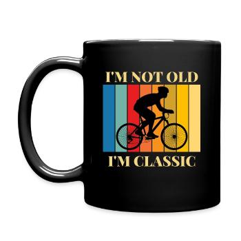 Je ne suis pas vieux, je suis un vélo classique - Mug uni - noir - Gauche