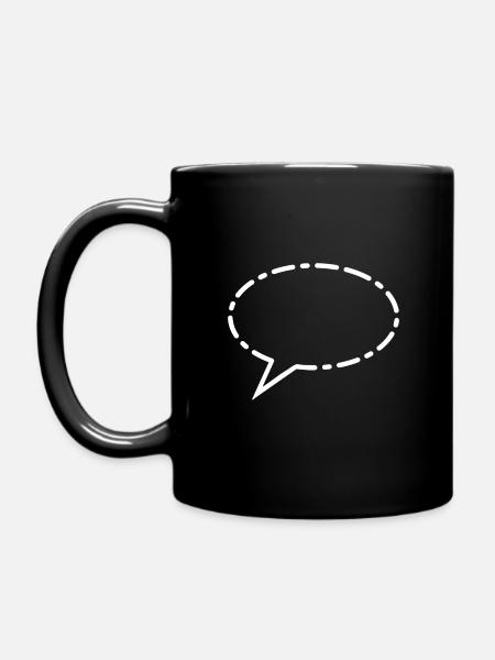 Bulle blanche - Mug uni - noir