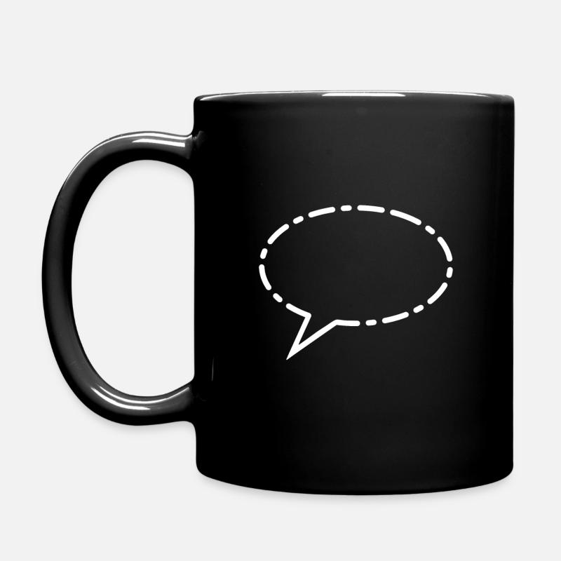 Bulle blanche - Mug uni - noir