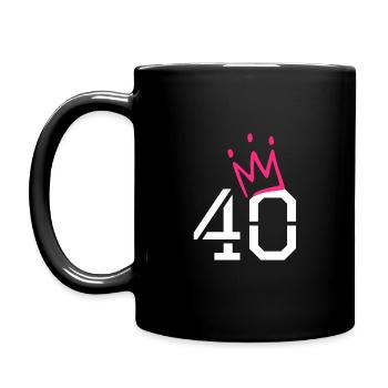 40 - Mug uni - noir - Gauche