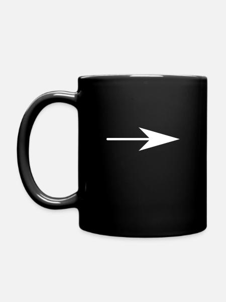 Flèche droite - Mug uni - noir