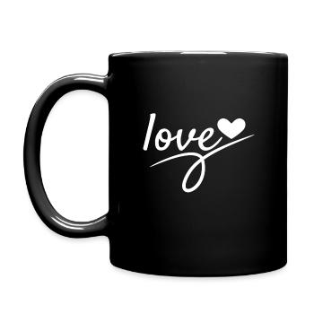 Love Valentine's Day Romantic - Mug uni - noir - Gauche