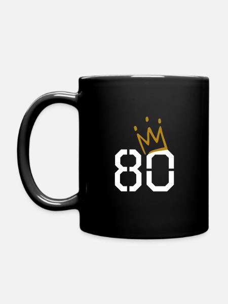 80e anniversaire - Mug uni - noir