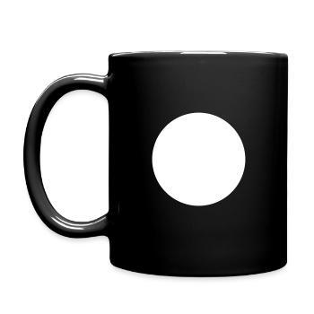 Circle white - Full Colour Mug - black - Left