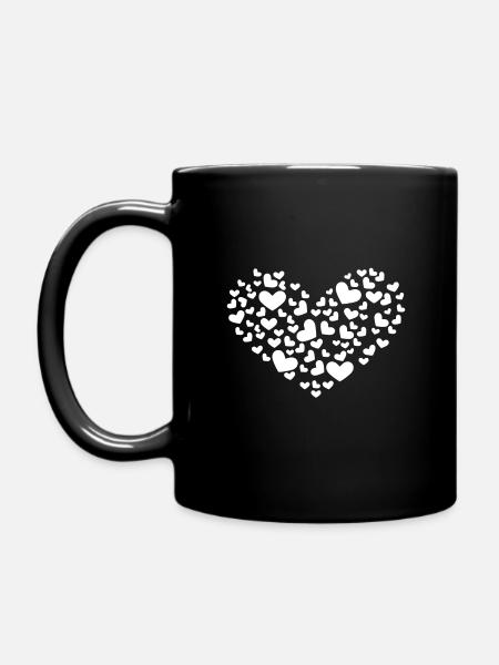 Coeur de cœur - Mug uni - noir