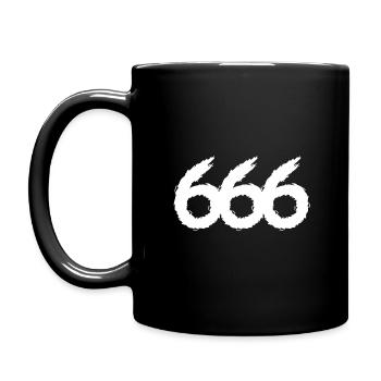 666 number symbol - Full Colour Mug - black - Left