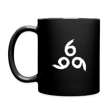 666 Satan symbol - Full Colour Mug - black - Left