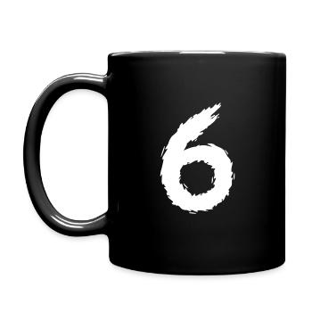 Number 6 - Full Colour Mug - black - Left