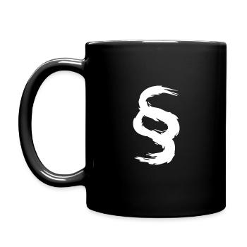 Paragraph Symbol Zeichen Bürste Weiß - Tasse einfarbig - Schwarz - Links