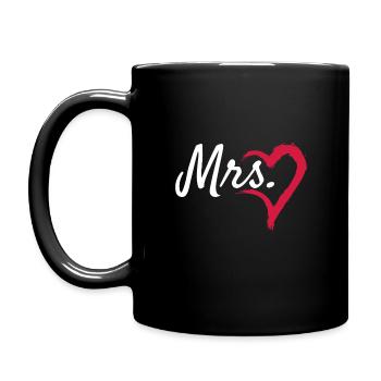 Mme coeur symbole - Mug uni - noir - Gauche