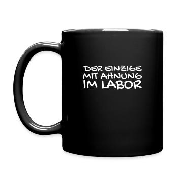 Labor Chemiker Chemielaborant Spruch - Tasse einfarbig - Schwarz - Links
