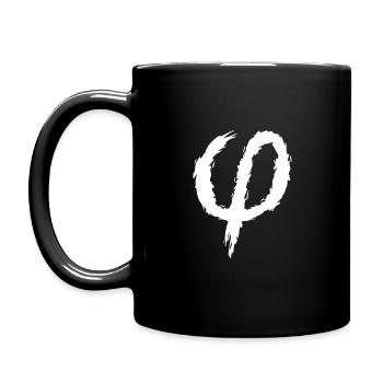Phi sign icon brush - Full Colour Mug - black - Left