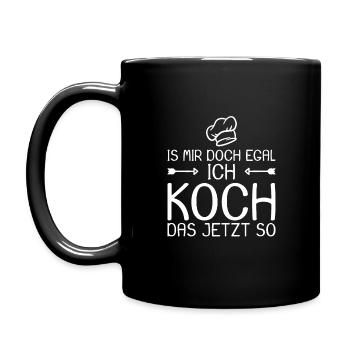 Ich koch das jetzt so - Tasse einfarbig - Schwarz - Links