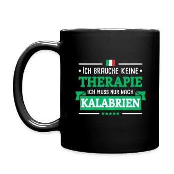 KALABRIEN THERAPIE CALABRIA ITALIEN REISE GESCHENK - Tasse einfarbig - Schwarz - Links