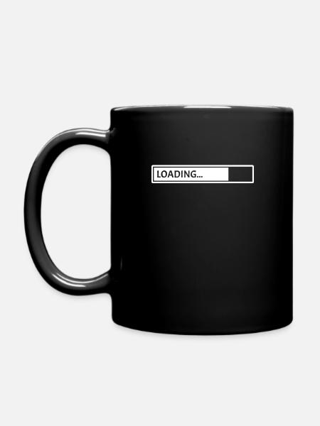 Barre de chargement blanche - Mug uni - noir