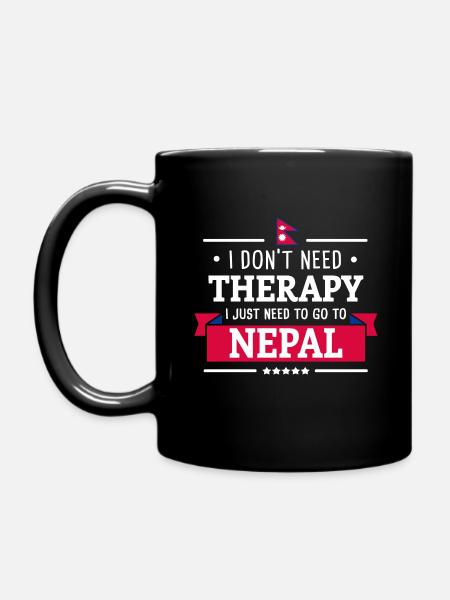 NEPAL THÉRAPIE NEPAL NEPALI VOYAGE VOYAGE - Mug uni - noir