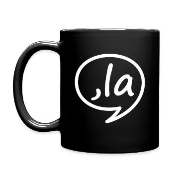 Kamala Harris Comma La Meme Demokraten Wahl 2024 - Tasse einfarbig - Schwarz - Links