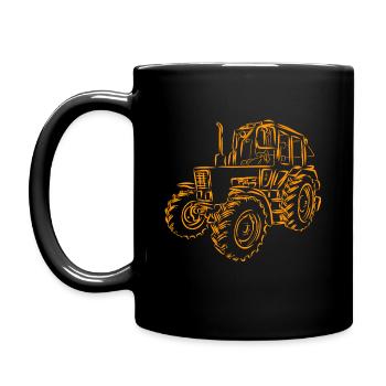 Tractor Belarus MTS 82 - Full Colour Mug - black - Left