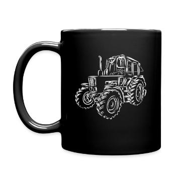 Tractor Belarus MTS 82 - Full Colour Mug - black - Left