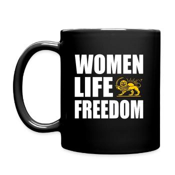 Women life freedom - Full Colour Mug - black - Left