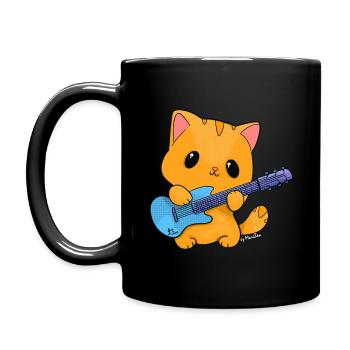 Cats and Rock - Full Colour Mug - black - Left