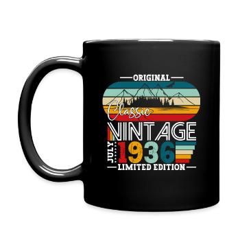 88e anniversaire Original juillet 1936 Né en 1936 - Mug uni - noir - Gauche