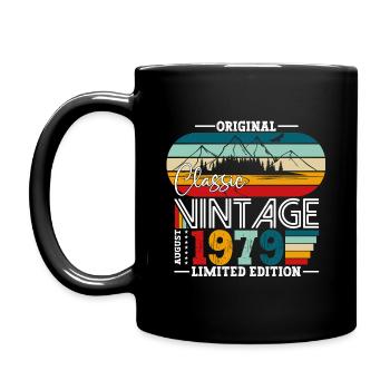45e anniversaire Original août 1979 Né en 1979 - Mug uni - noir - Gauche