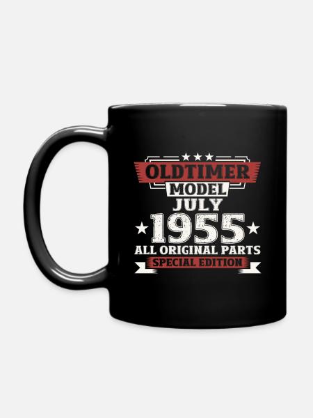 70. Geburtstag Oldtimer Juli 1955 Jahrgang 1955 - Tasse einfarbig - Schwarz