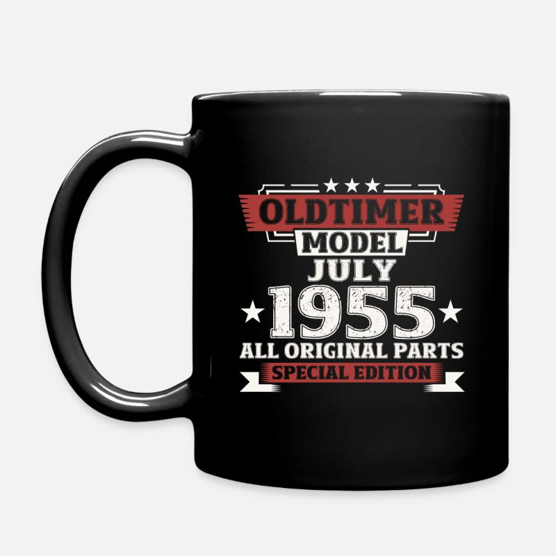 70. Geburtstag Oldtimer Juli 1955 Jahrgang 1955 - Tasse einfarbig - Schwarz