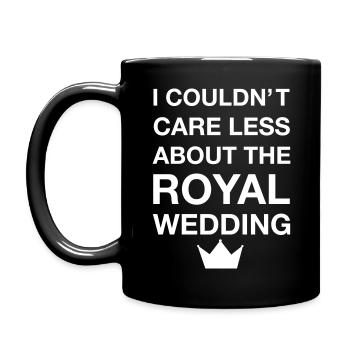 anti royal wedding - Tasse einfarbig - Schwarz - Links