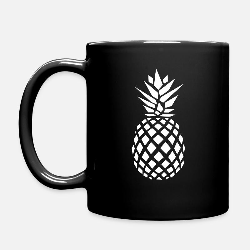 Ananas - Tasse einfarbig - Schwarz