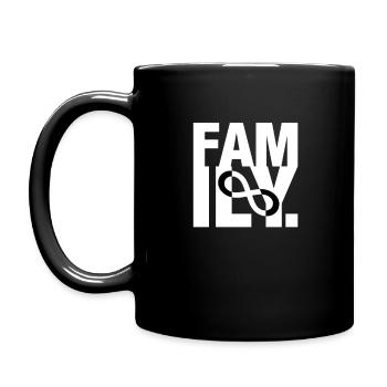 famille - Mug uni - noir - Gauche