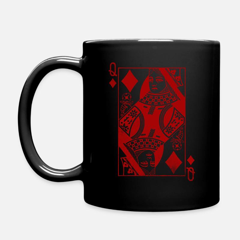 Check Queen Red - Mug uni - noir