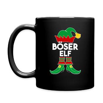 Evil Elf - Full Colour Mug - black - Left