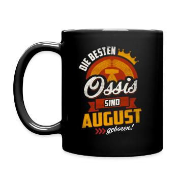 BESTE OSSIS AUGUST GEBURTSTAG OSSI DDR GESCHENK - Tasse einfarbig - Schwarz - Links