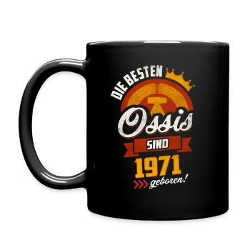 BEST OSSI 1971 BORN GDR BIRTHDAY GIFT - Full Colour Mug - black - Left