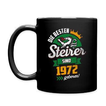 BESTE STEIRER 1972 STEIERMARK GEBURTSTAG GESCHENK - Tasse einfarbig - Schwarz - Links