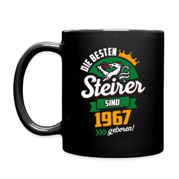 BESTE STEIRER 1967 STEIERMARK GEBURTSTAG GESCHENK - Tasse einfarbig - Schwarz - Links