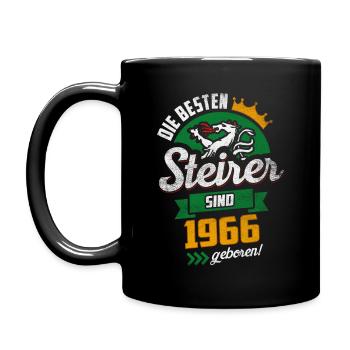 BESTE STEIRER 1966 STEIERMARK GEBURTSTAG GESCHENK - Tasse einfarbig - Schwarz - Links