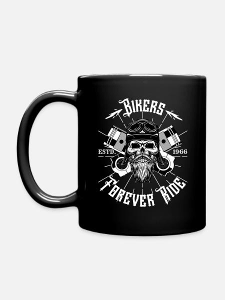 Je suis un Biker. - Mug uni - noir