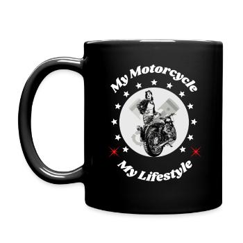Biker look. - Full Colour Mug - black - Left