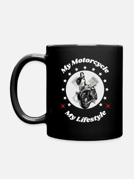 Biker look. - Full Colour Mug - black