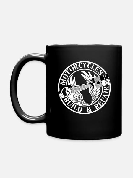 I am a Biker. - Full Colour Mug - black