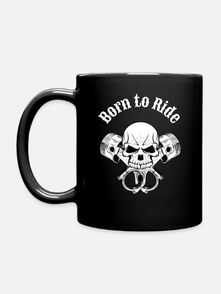 I am a Biker. - Full Colour Mug - black