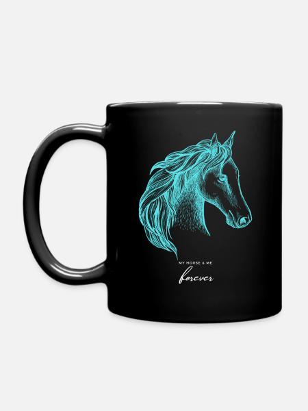 my horse & me forever - Mug uni - noir