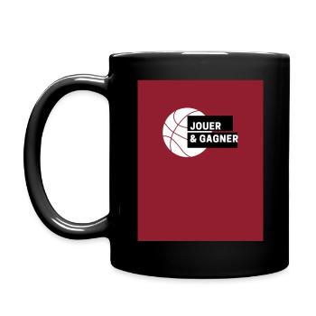 Mug basketball - Mug uni - noir - Gauche