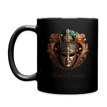 The magic of the Venice Carnival - Full Colour Mug - black - Left