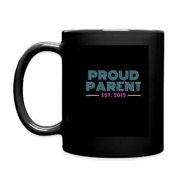 Black Purple White Modern Illustrated Butterfly - Full Colour Mug - black - Left