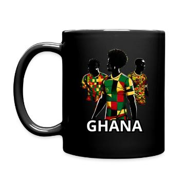 Ghana victorious - Full Colour Mug - black - Left